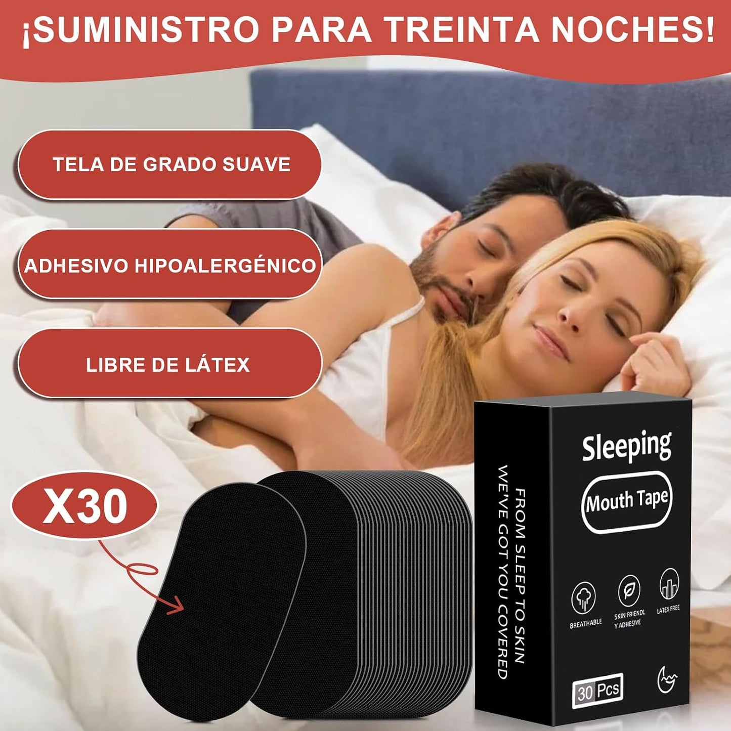CINTA ATIRRONQUIDOS PARA DORMIR
