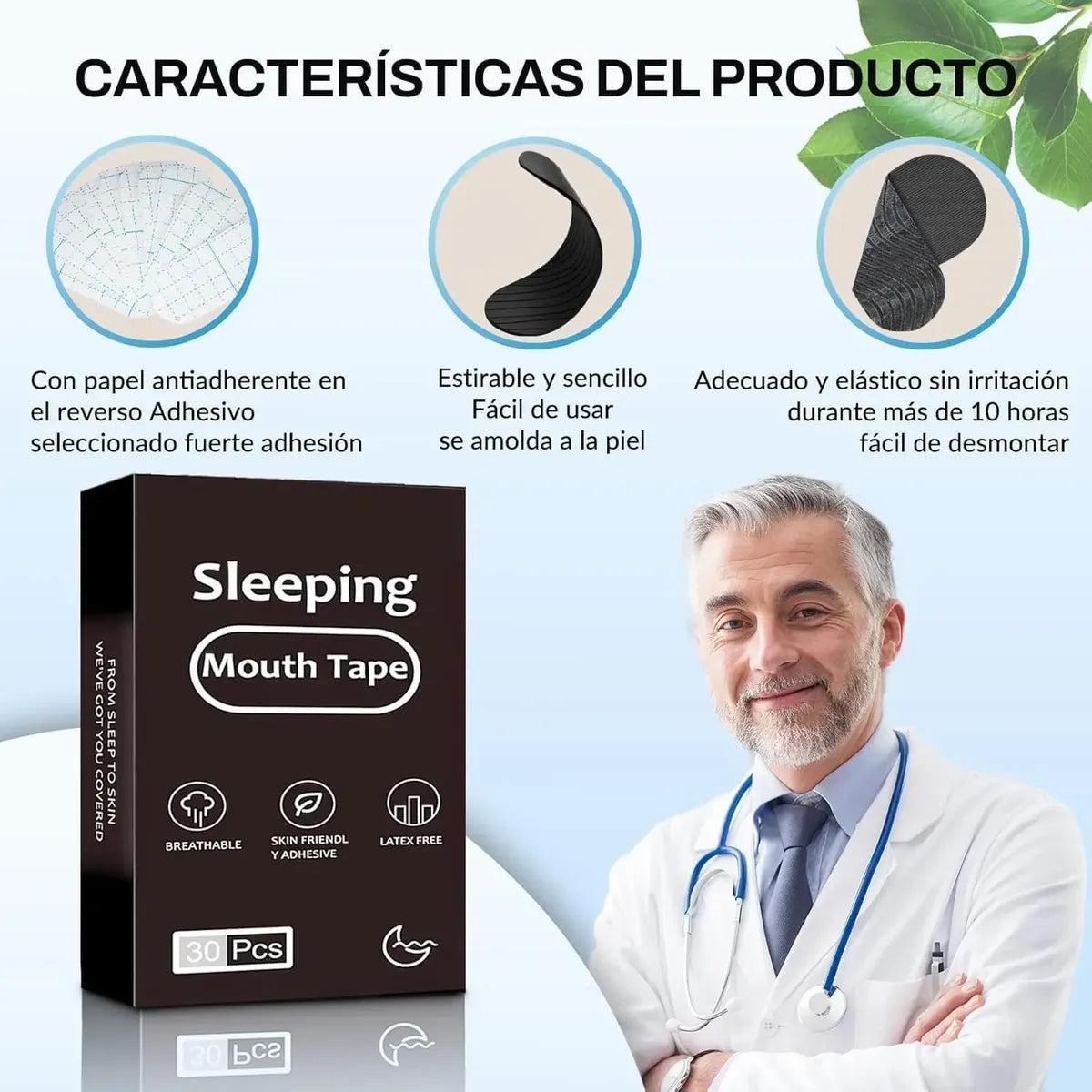 CINTA ATIRRONQUIDOS PARA DORMIR